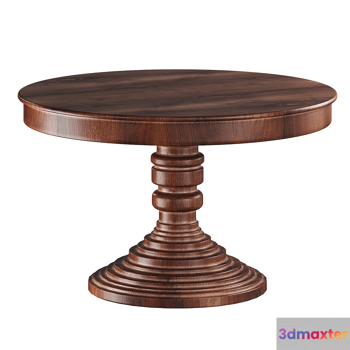 Round dining table in classic style