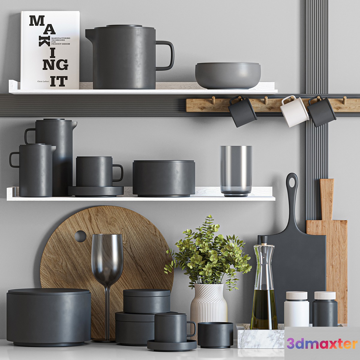 kitchen accessories018 3D Max