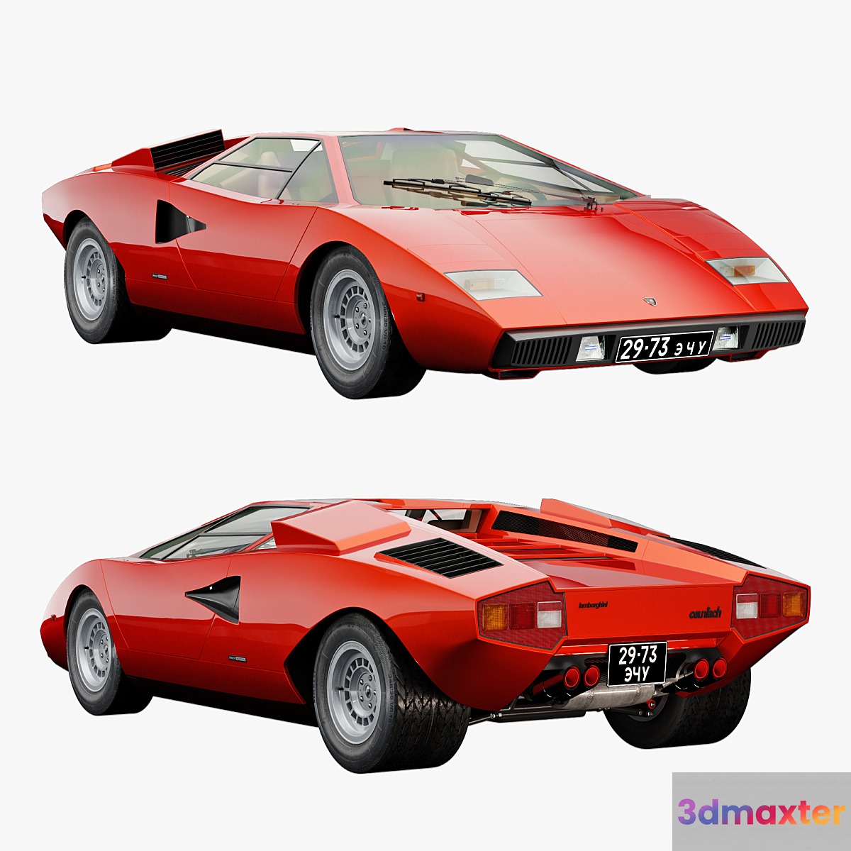 lamborghini countach LP400 3D Max