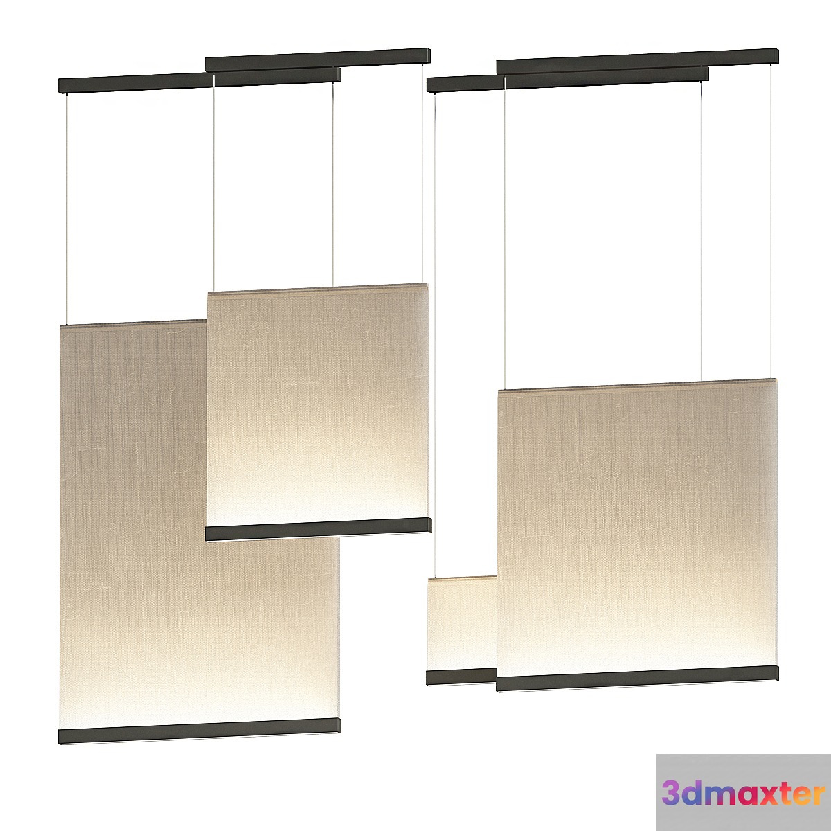 Vibia Curtain Fabric pendant lamp 3D Max