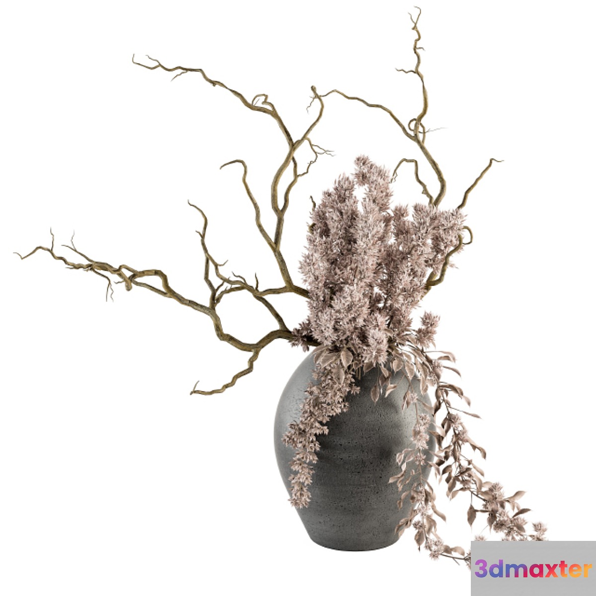 Bouquet - Dried Branch in Concrete vase 71