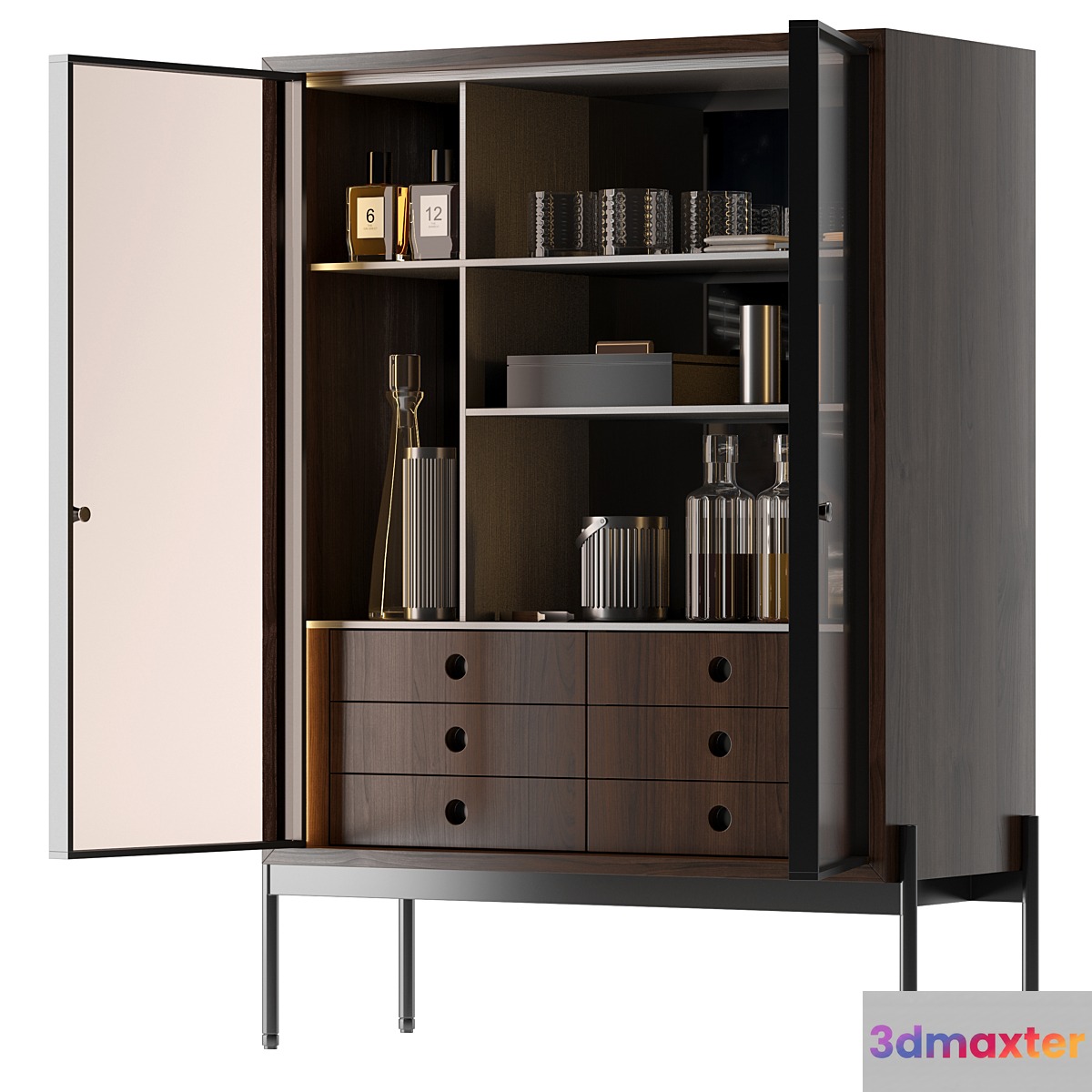 bookcase Minotti Superquadra 2021 collection № 4 - No.4
