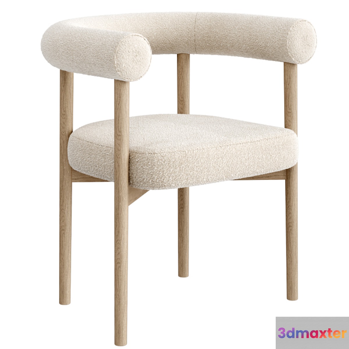 Mazz Boucle Dining Chair by Leanne Ford 3D Max