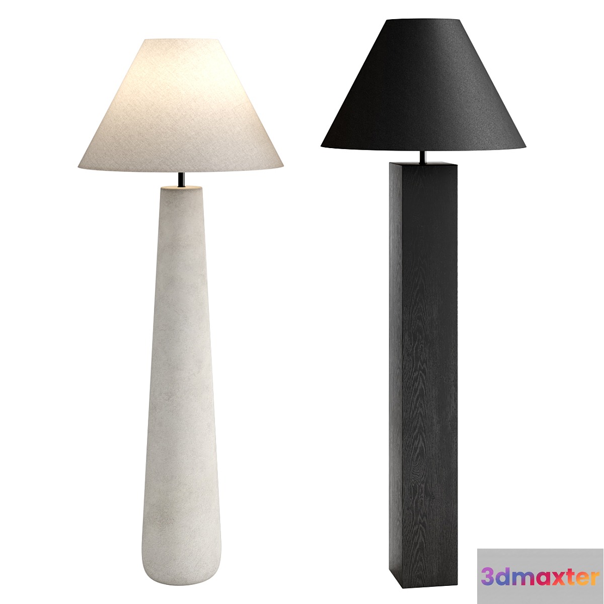 CB2 floor lamp set 2