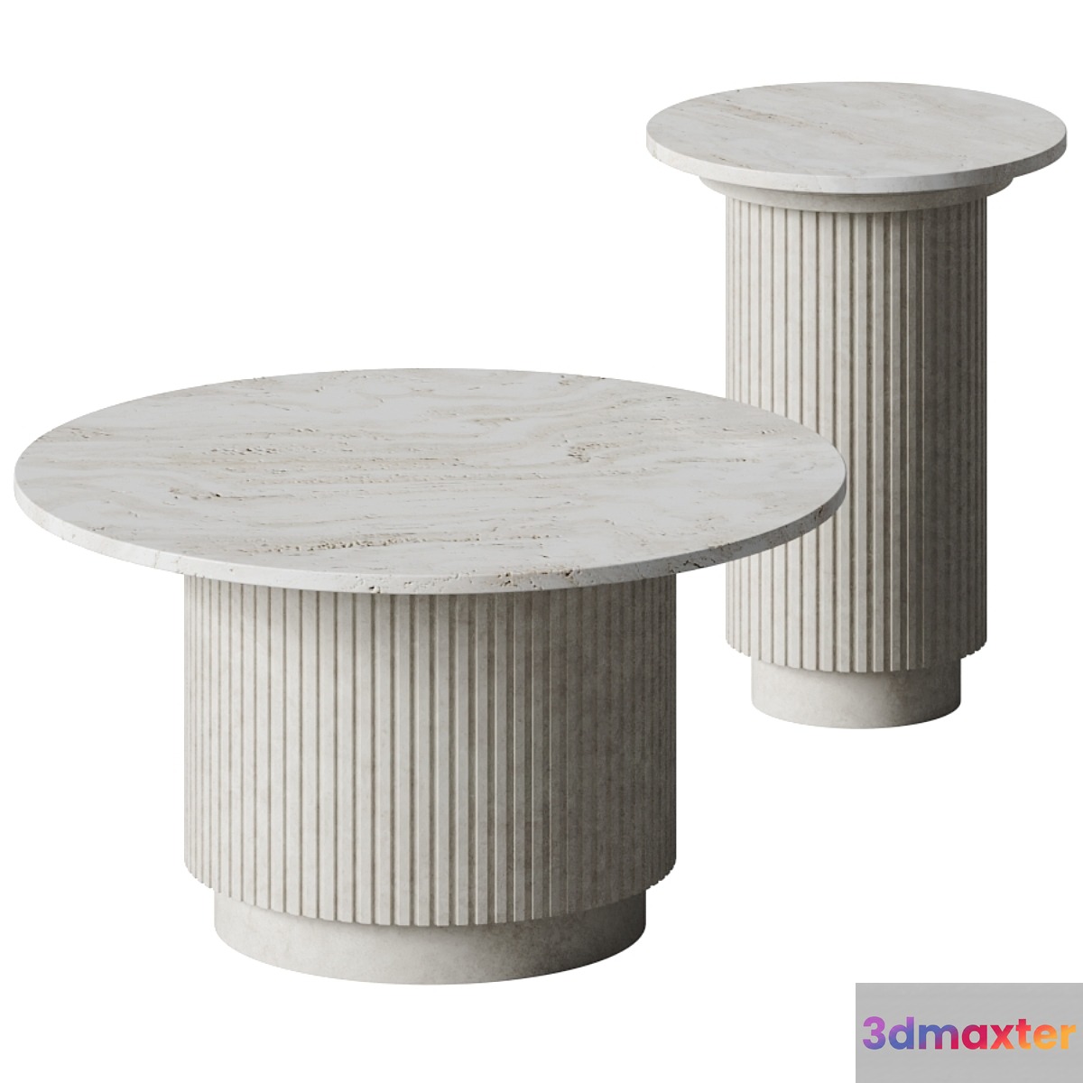 Round coffee table - Limited Abode 3D Max