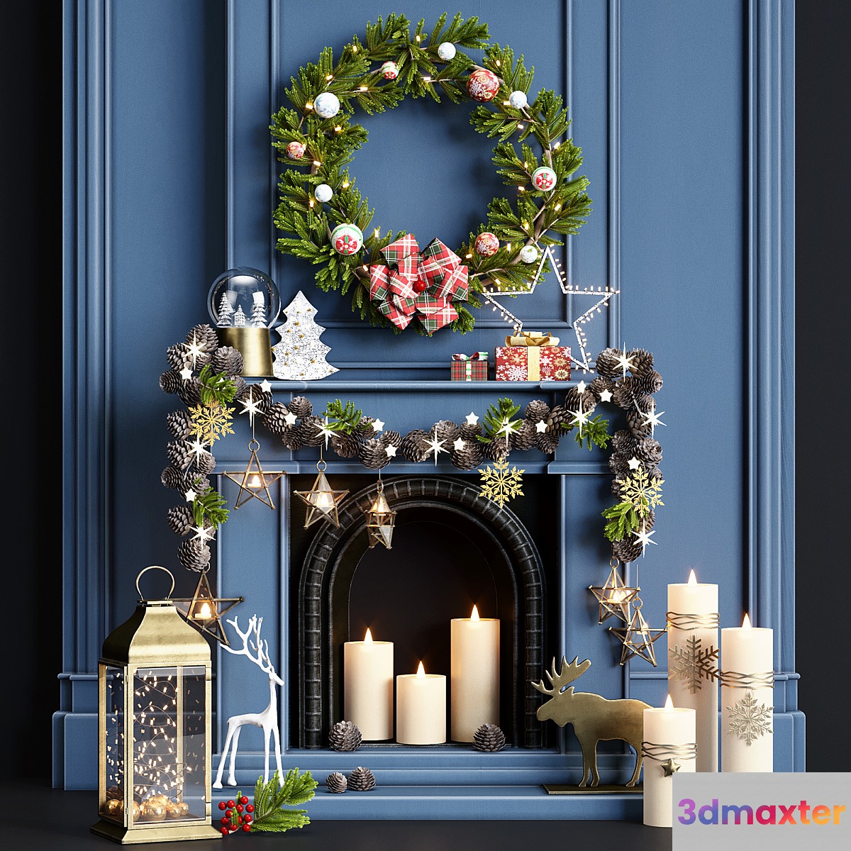 New year decorative set 3