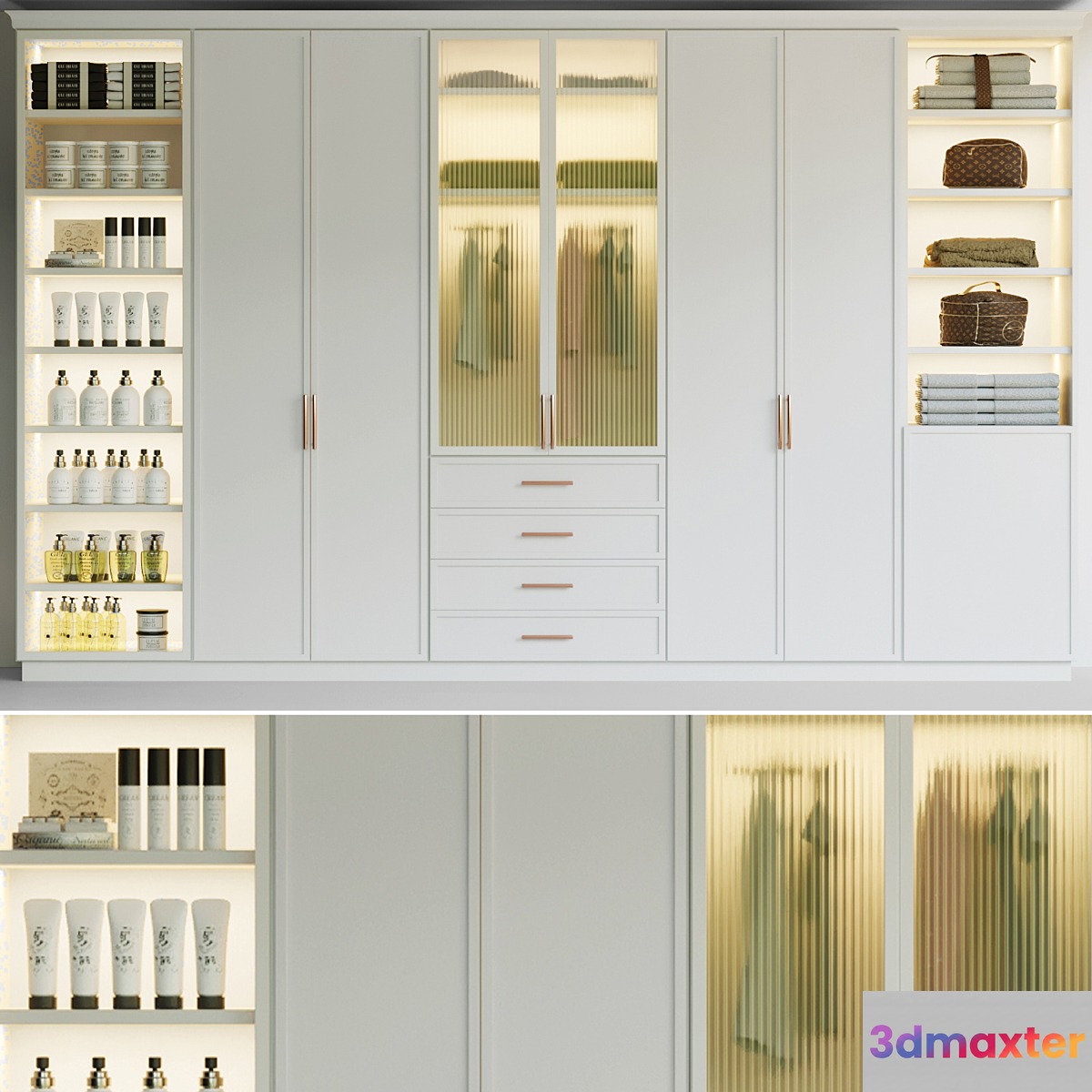 Wardrobe - wardrobe with clothes