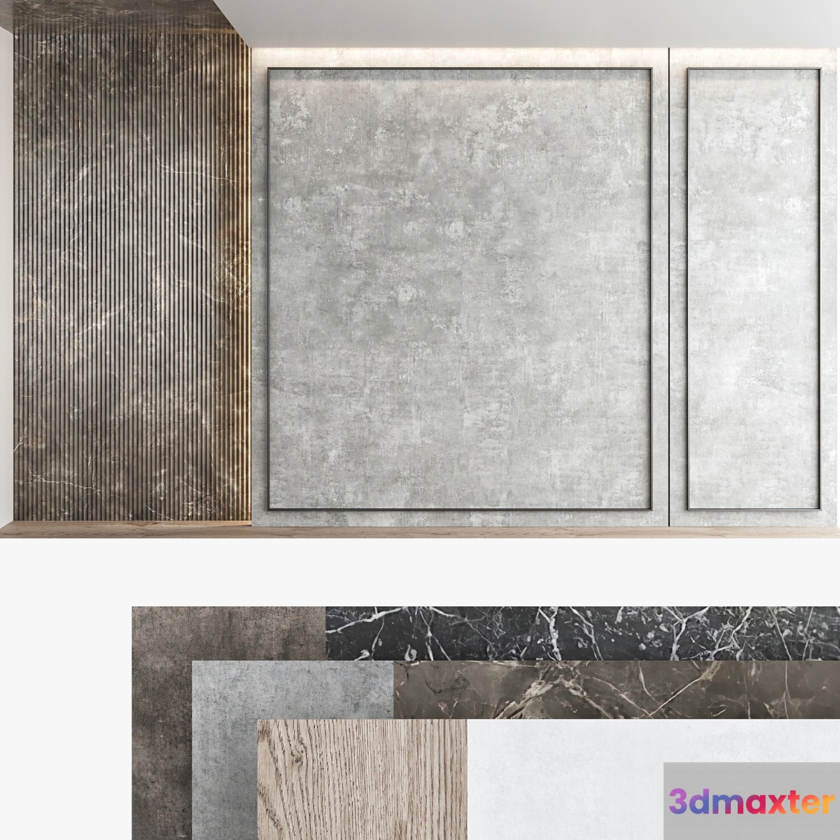 Decorative wall panel set 67