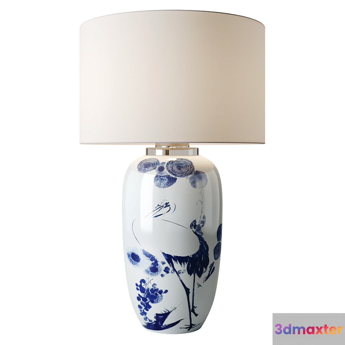 Chinoiserie Ceramic Table Lamp