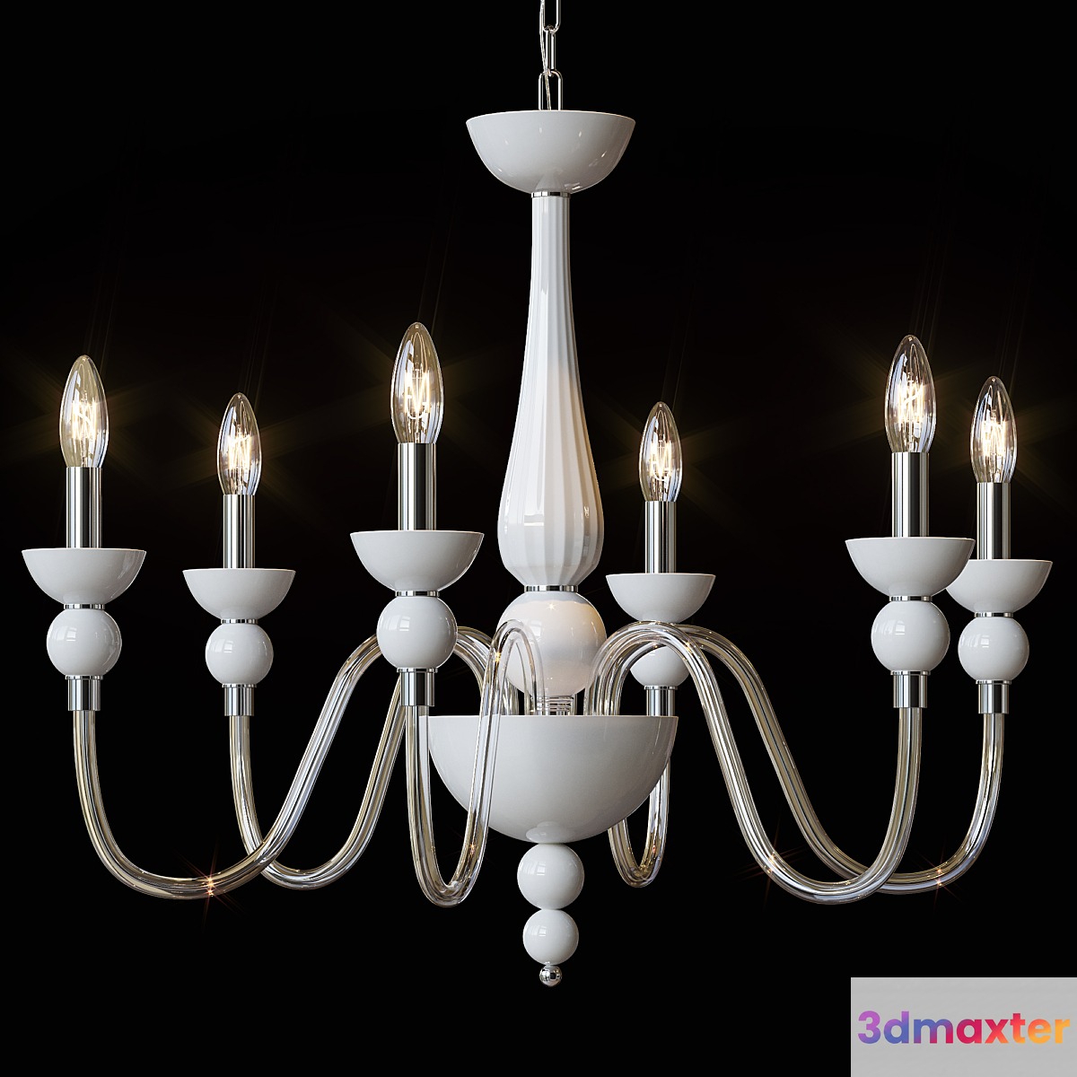 Hanging chandelier Ideal Lux 113661 DOGE 3D Max