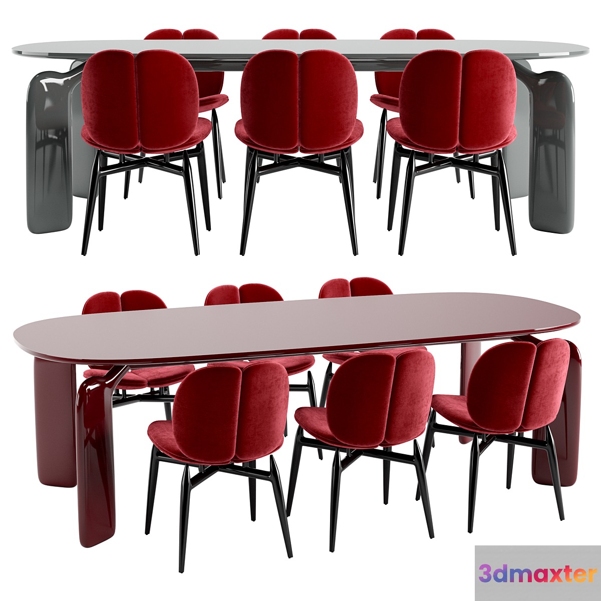 Roche Bobois - PULP table chair lacquer - No.5