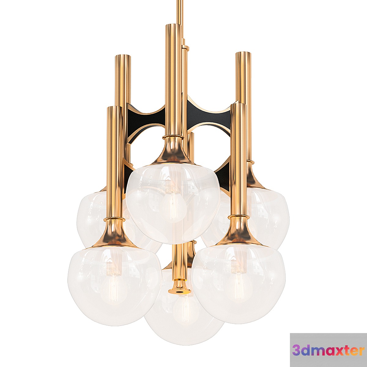 ITALIAN SPACE AGE HANGLAMP FROM GAETANO SCIOLARI 1970S