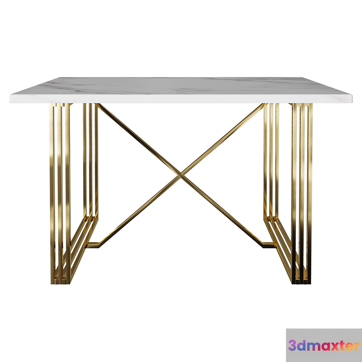 CONSOLE TABLE WHITE 3D Max