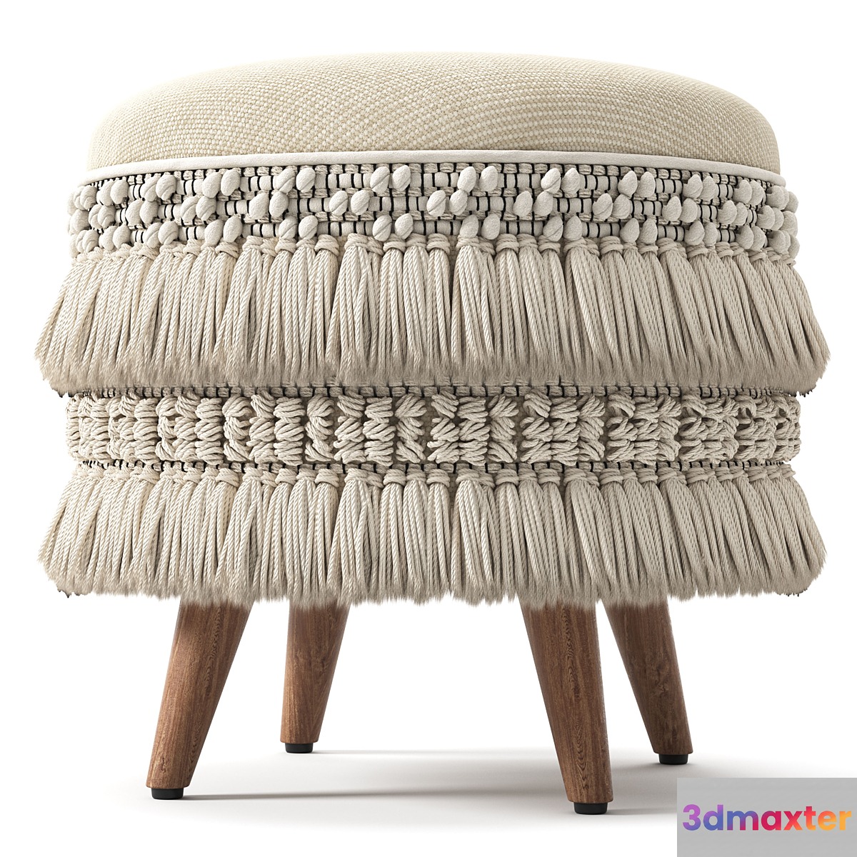 Morova ottoman 3D Max