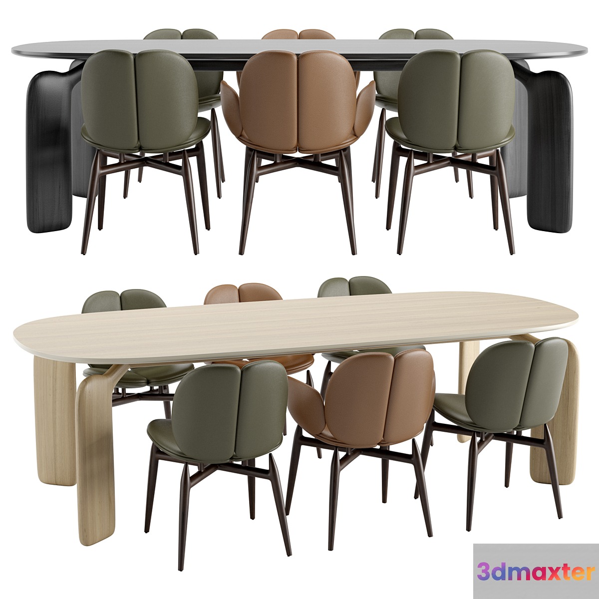 Roche Bobois - PULP table chairs wooden - No.4