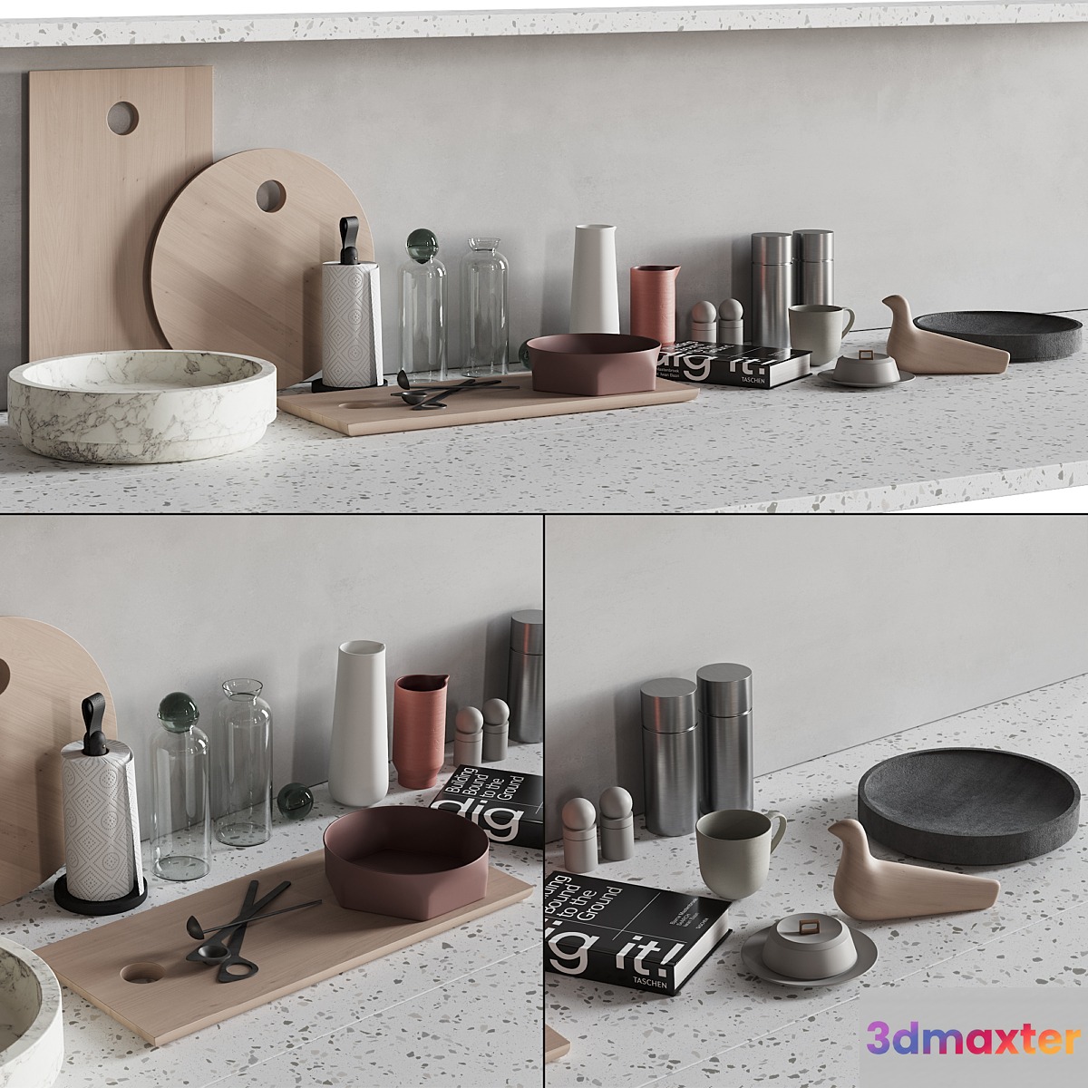 066 Kitchen Decor Set Accessories 01