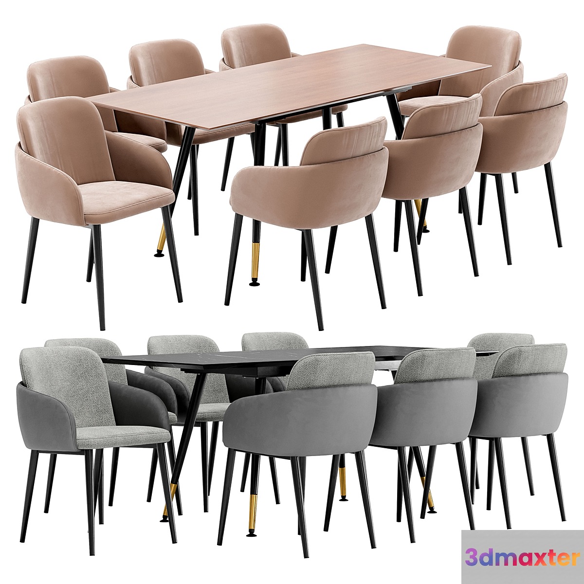 Freeman dining chair and Messi table