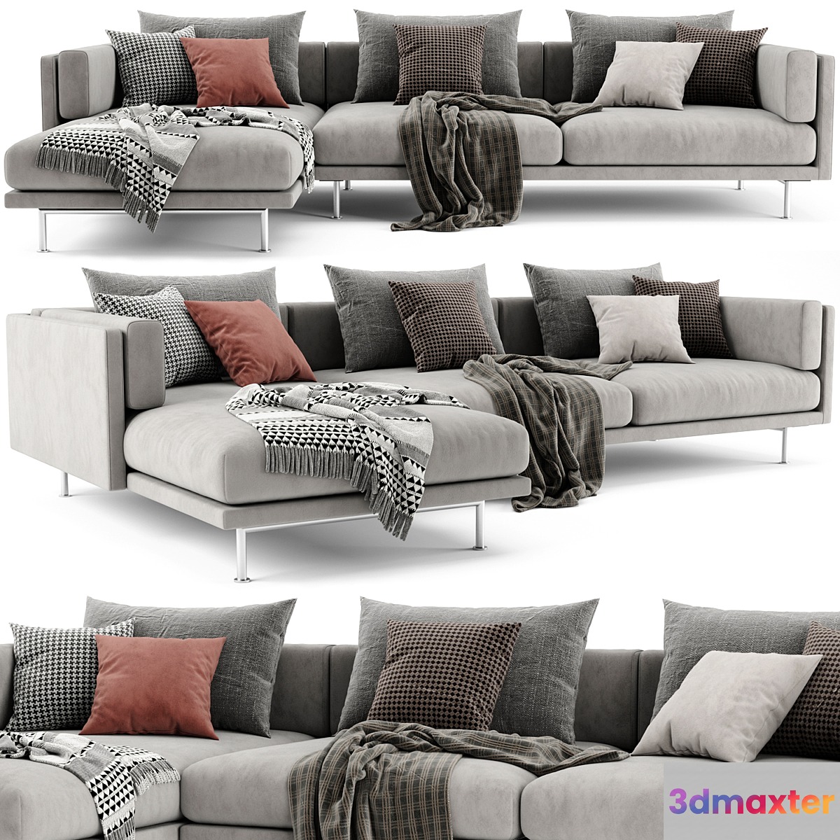 Moroso Josh 2.0 Chaise Longue Sofa - No.2