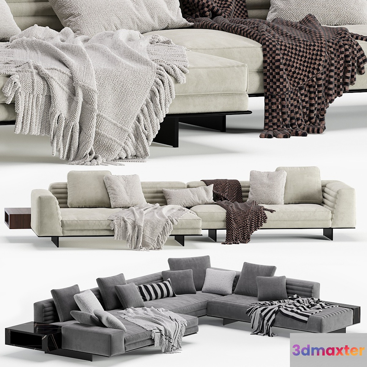 Minotti Roger Modular Sofa 2 Version - No.3