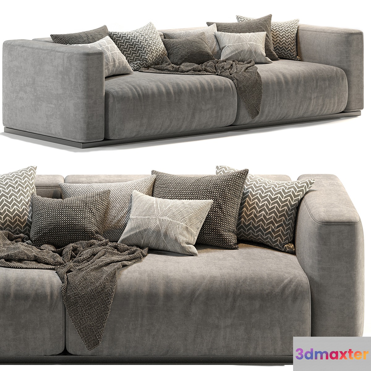 Lario Flexform double sofa 3D Max