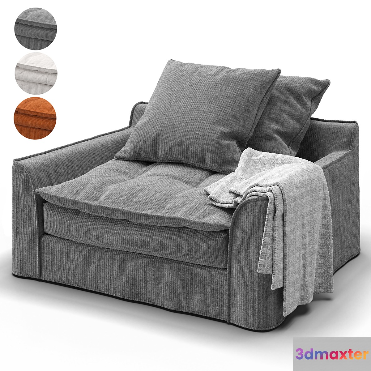 Furninova Sake armchair in 3 colors 3D Max