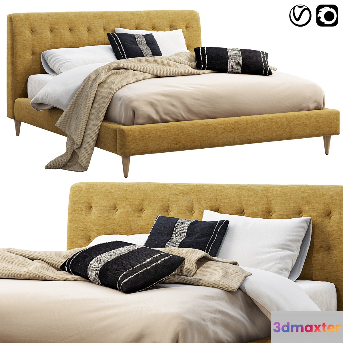 Joybird eliot bed 3D Max