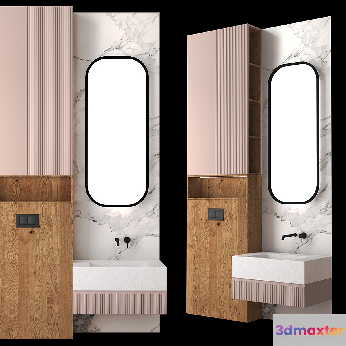 Bathroom set 17 3D Max