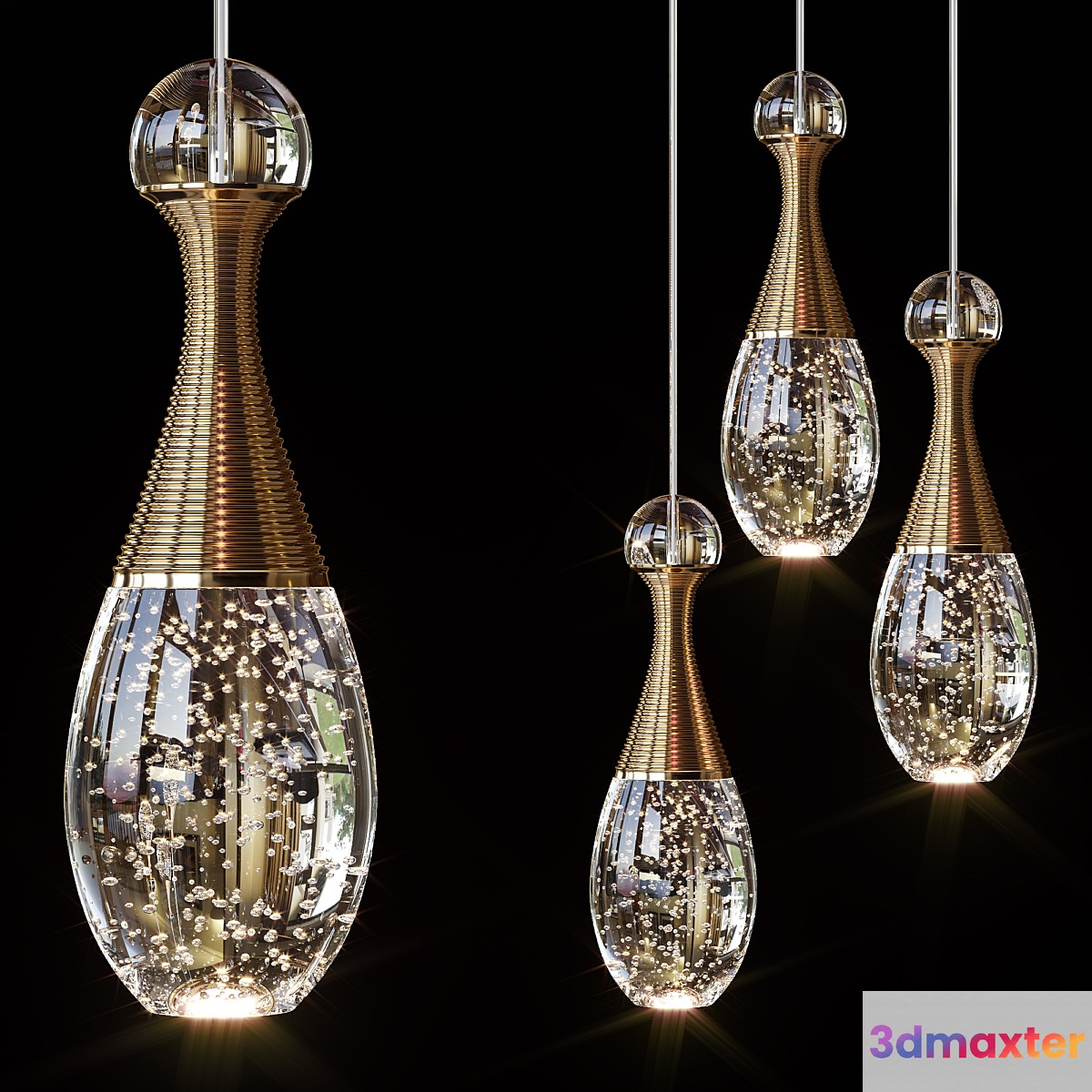 Pendant Lights Modern LED Pendant Lamp Nordic Light Fashion Restaurant 1 and 3 lamps - No.2