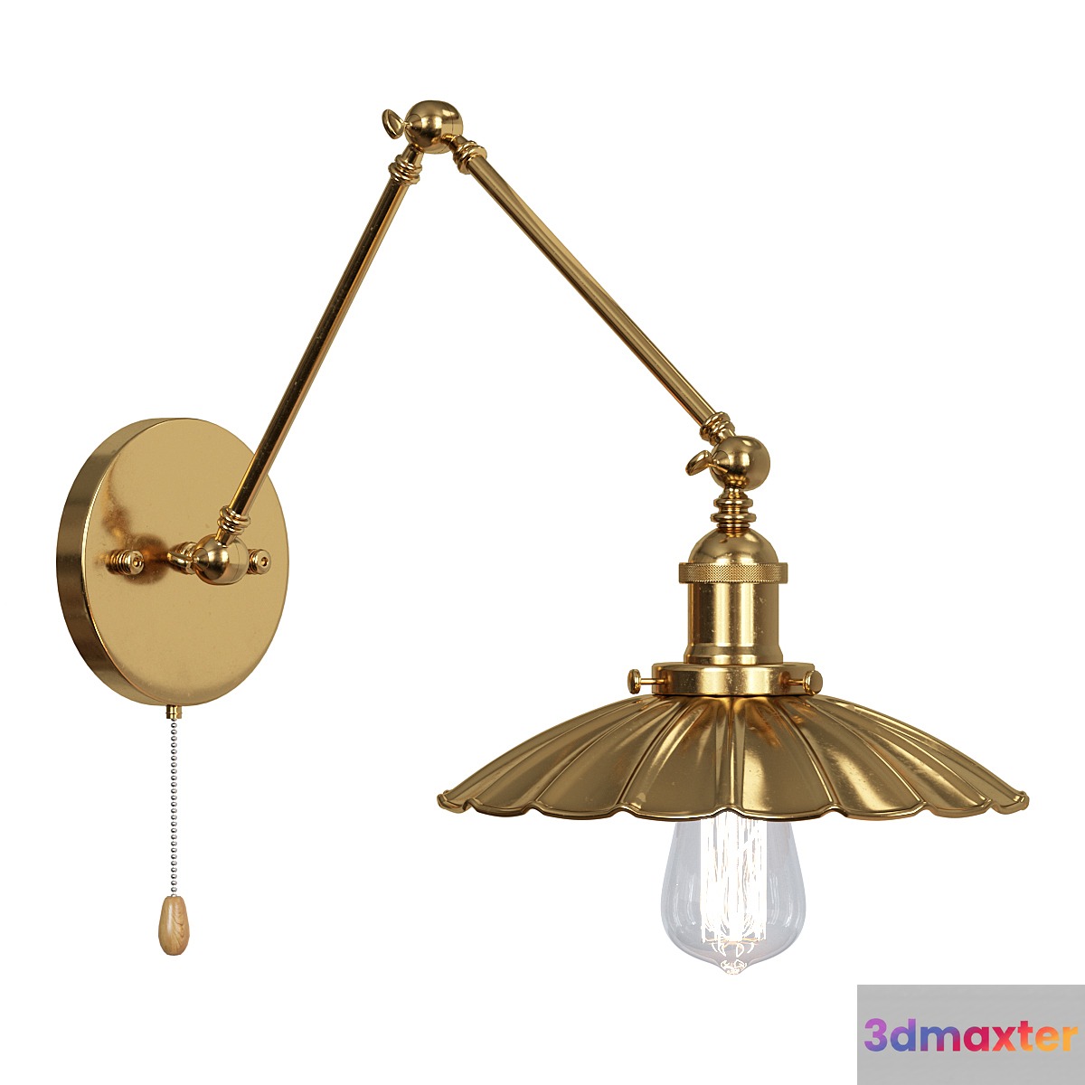 Loft style wall lamp 3D Max