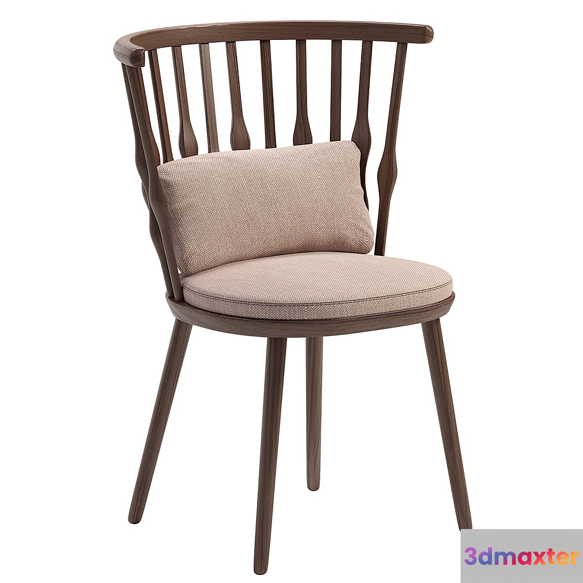 Nub armchair with seat cushion