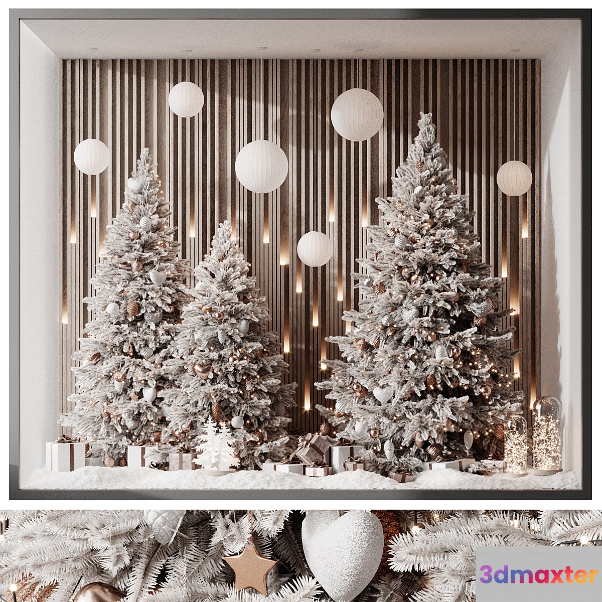 New Year's showcase of the wall panels store