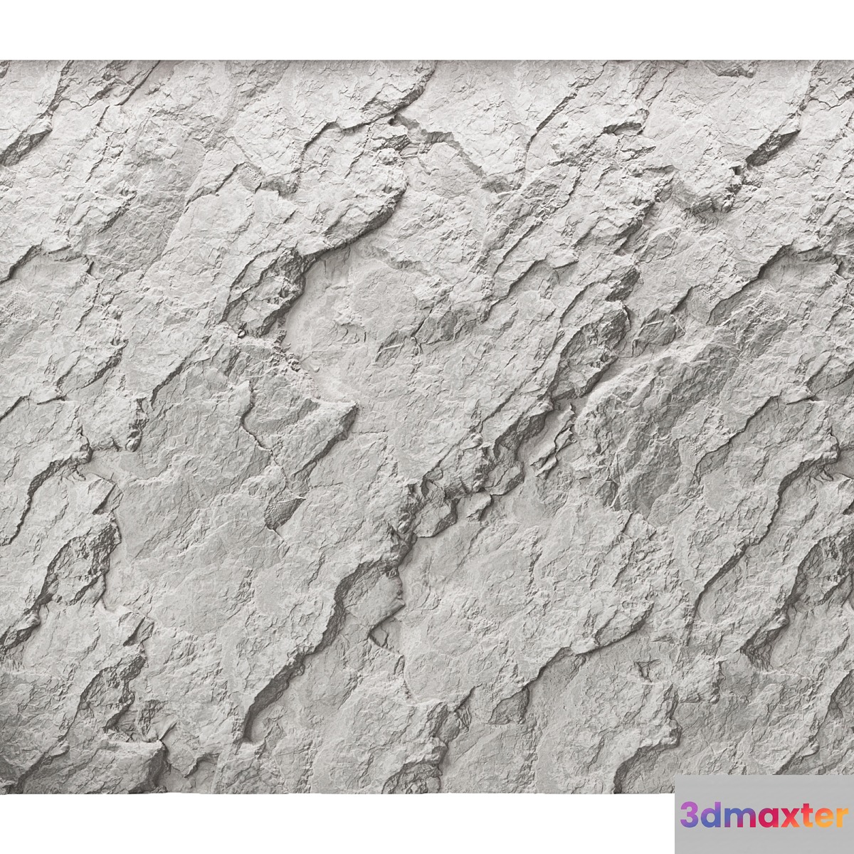 Rock cliff wall №46 3D Max