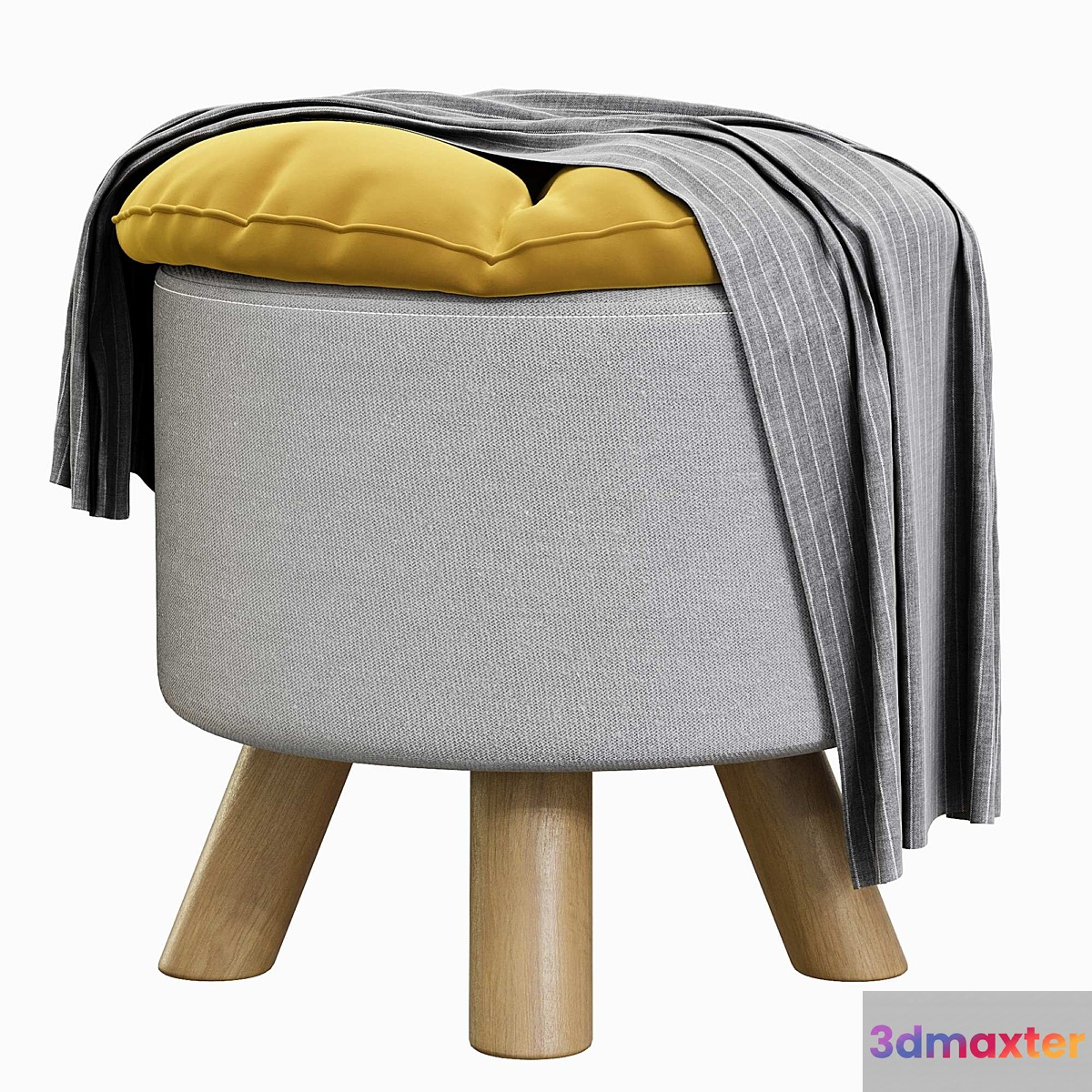 Padded seat pouf