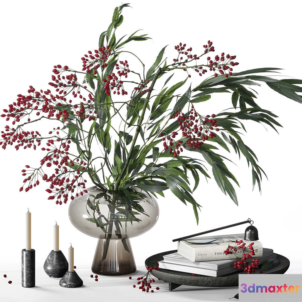 Decorative set with berry bouquet 031 - No.3