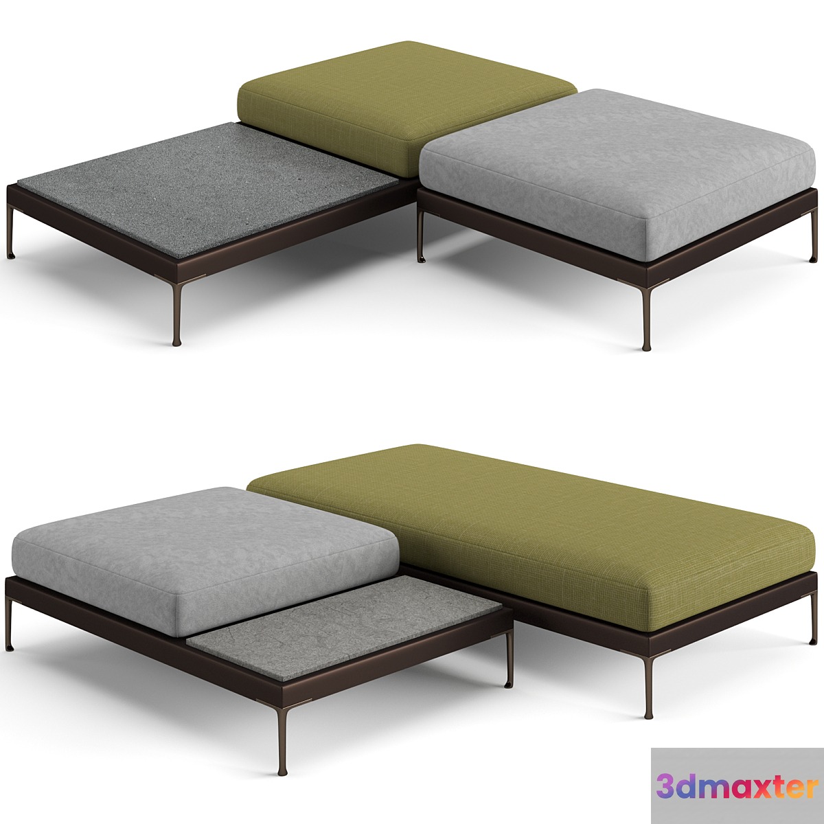 Minotti Patio benches set - No.2