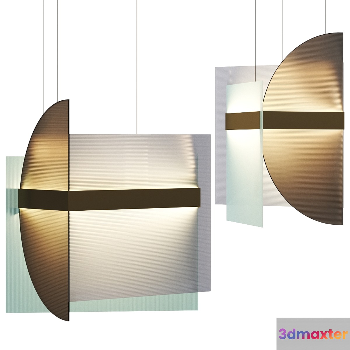 Kazimir Long Pendant satin Brass by Roll Hill