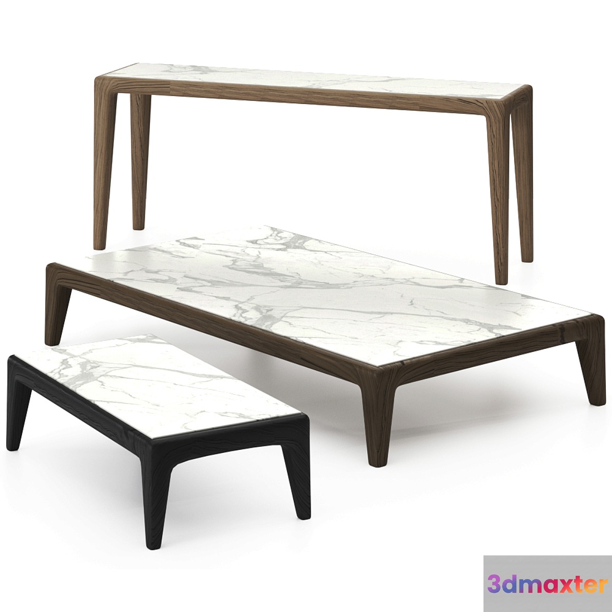 Cruise Teak Console Table by Talenti 3D Max