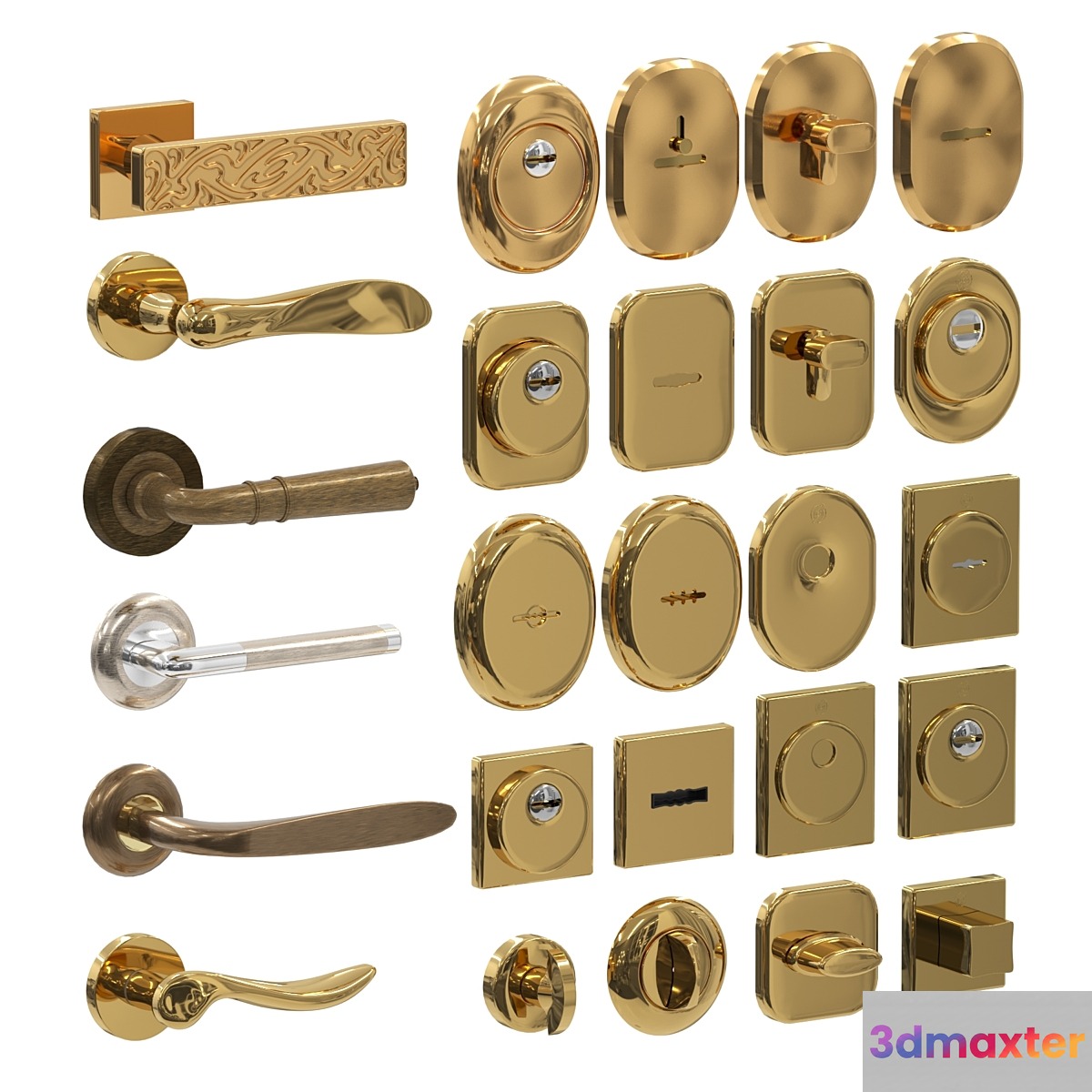 Door fittings No. 2 3D Max