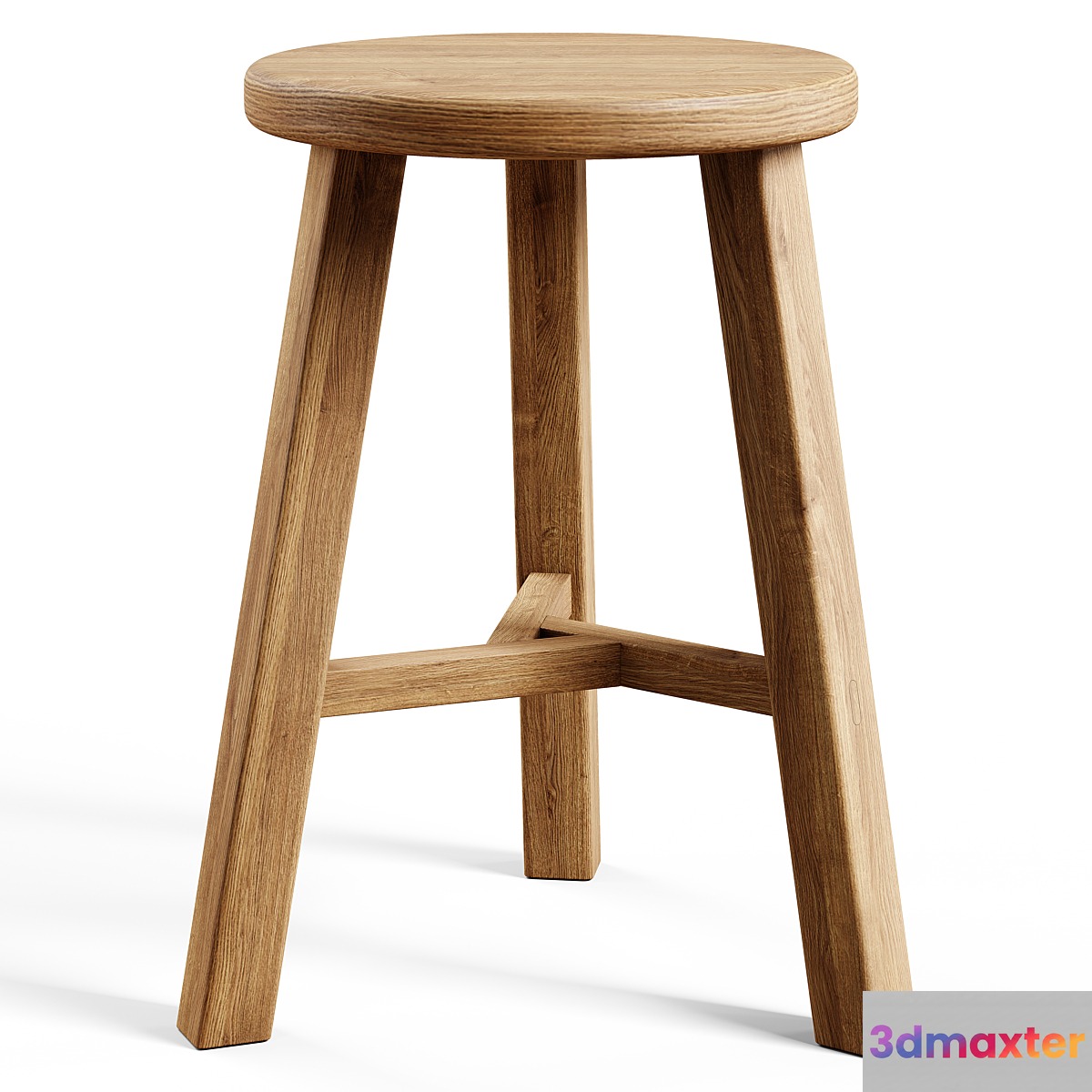 Zara Home - The wood stool 3D Max