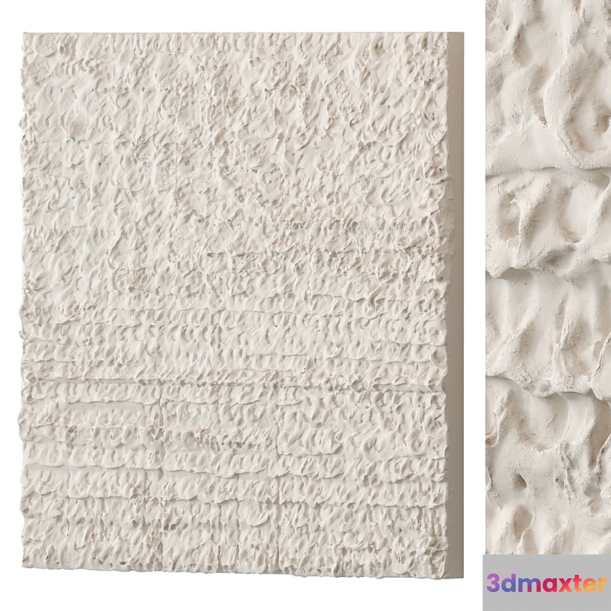 Abstract plaster painting