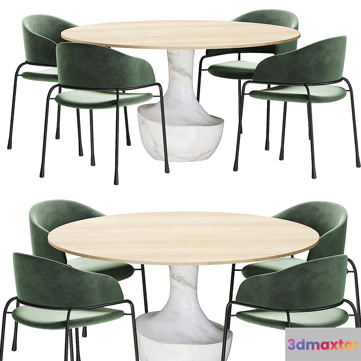 Potocco Fast chair and Anfora table