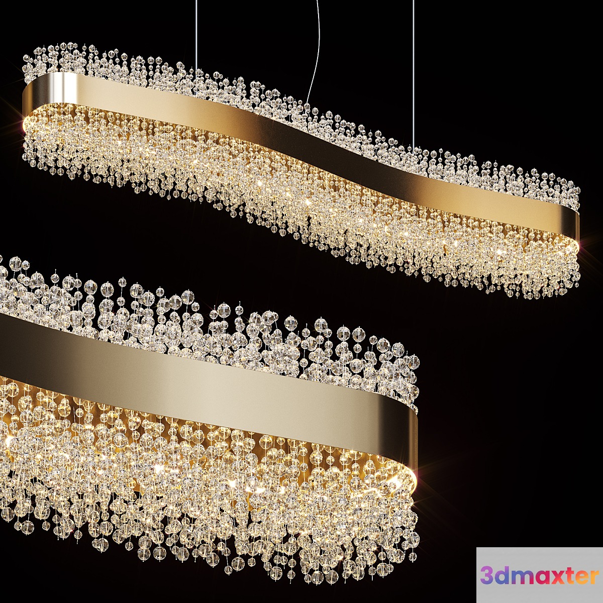 Suspended Chandelier Lusine by Lampatron 120cm - No.2