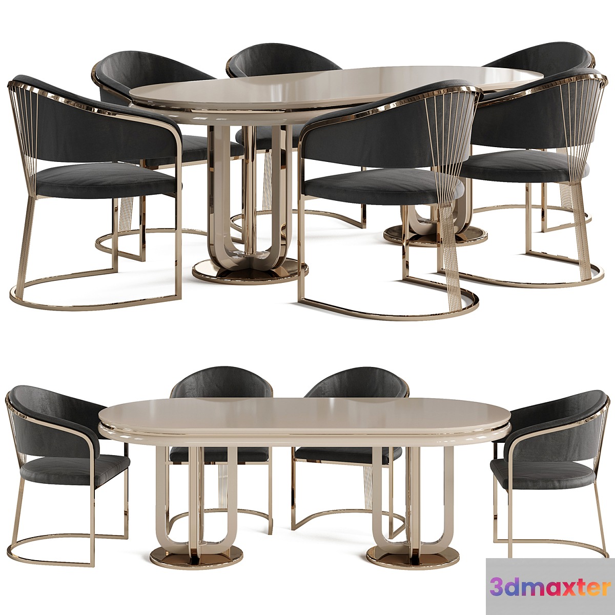 Dining table and chair Newland Jaguar