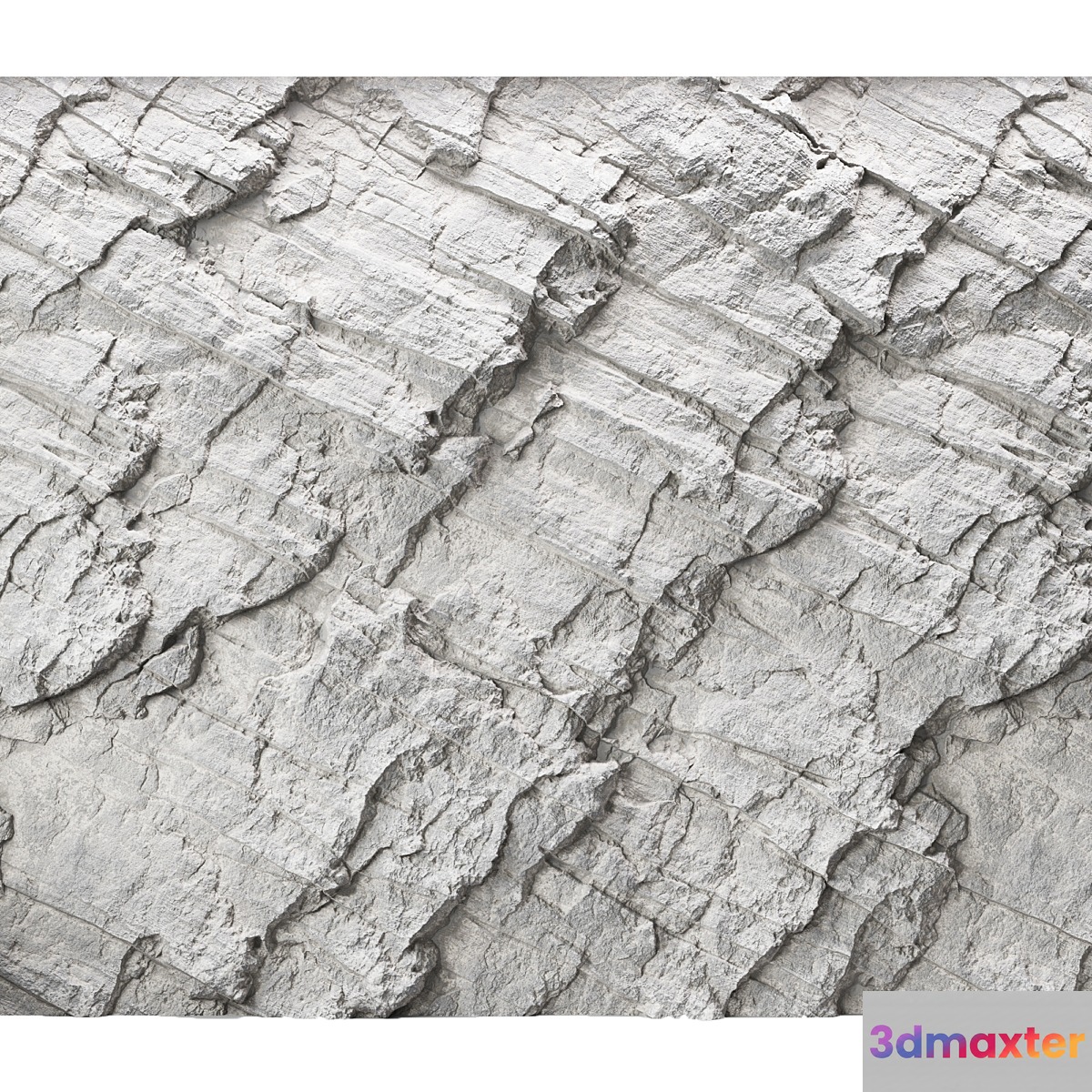 Rock cliff wall №47 3D Max