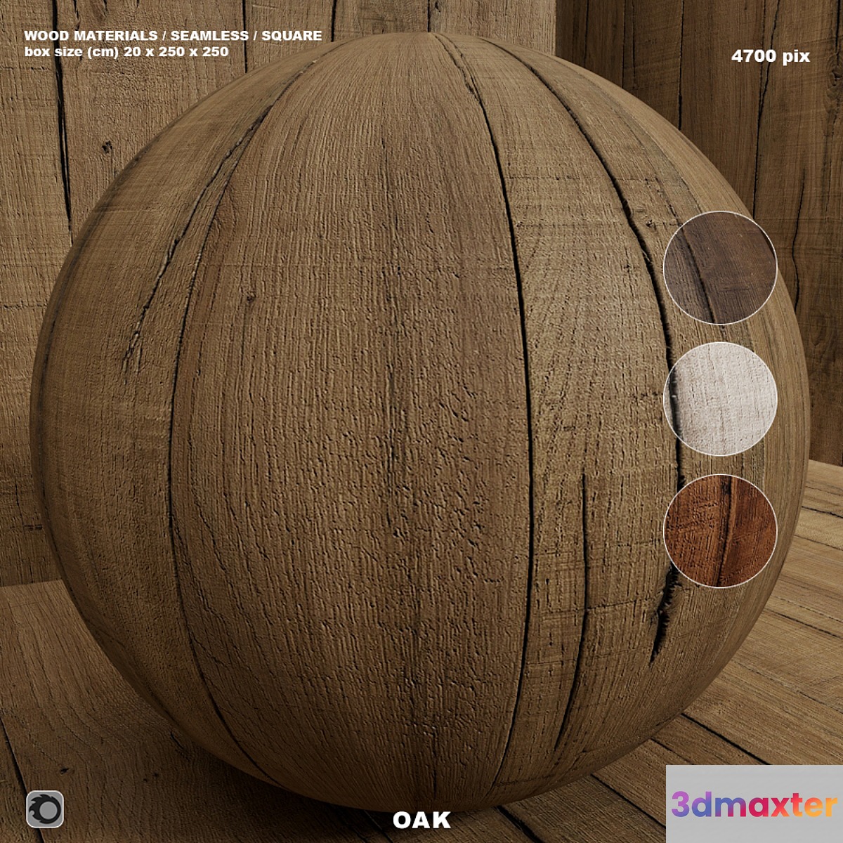 Material wood (seamless) oak - set 123 - No.2