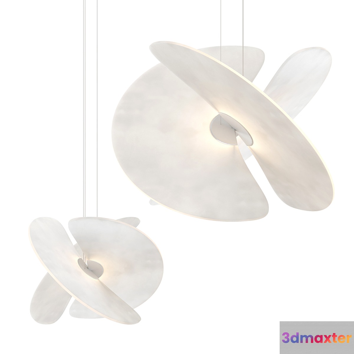 Chandelier Luceplan Levante by Marco Spatti 3D Max