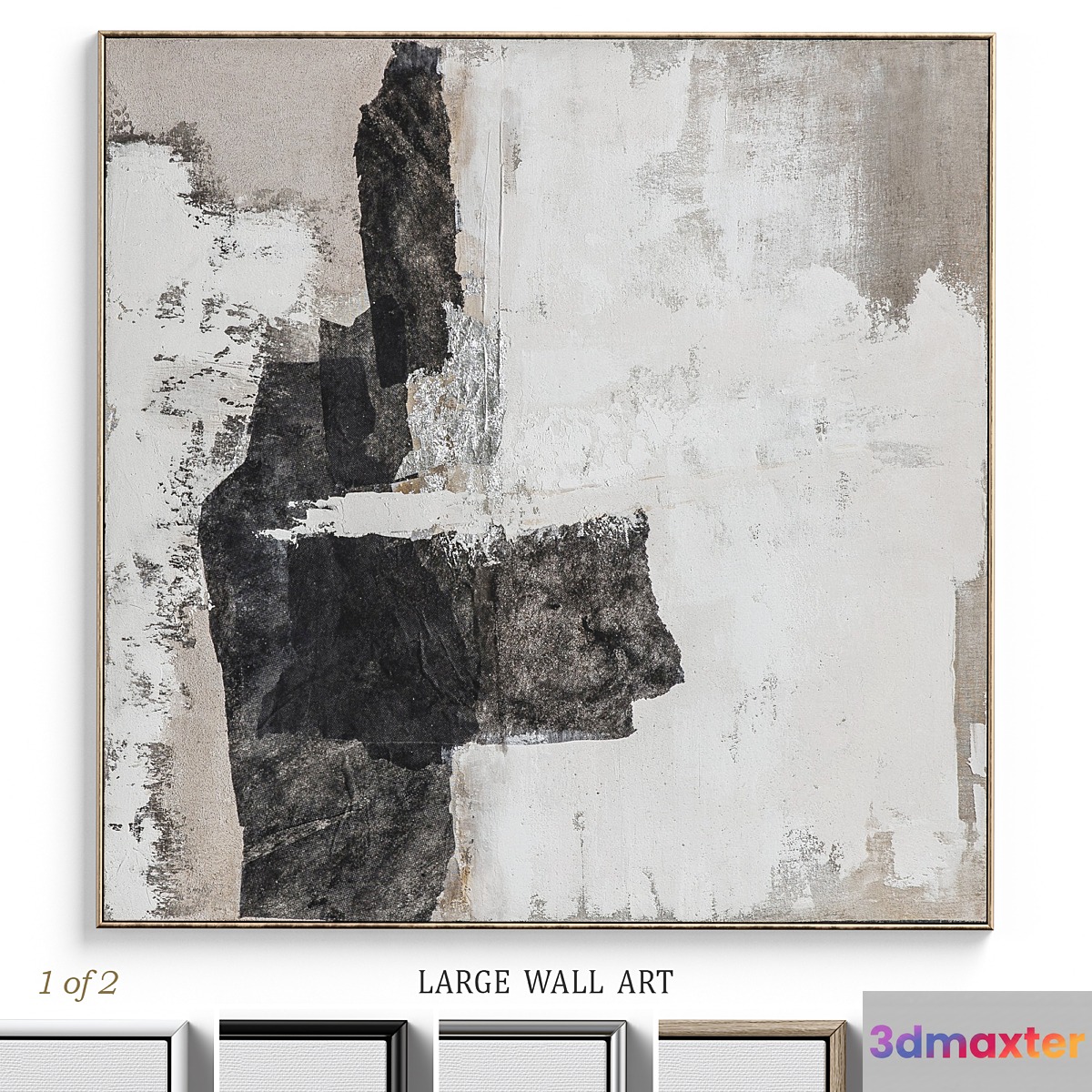 Large Living Room Abstract Wall Art C-352 3D Max