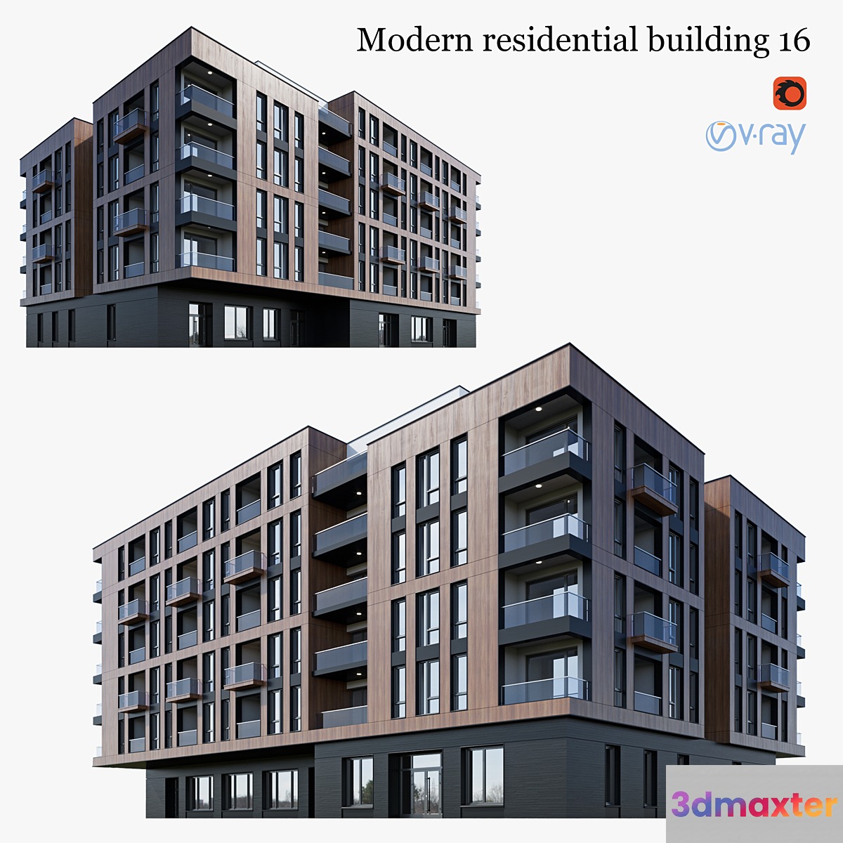 residential building 16 3D Max