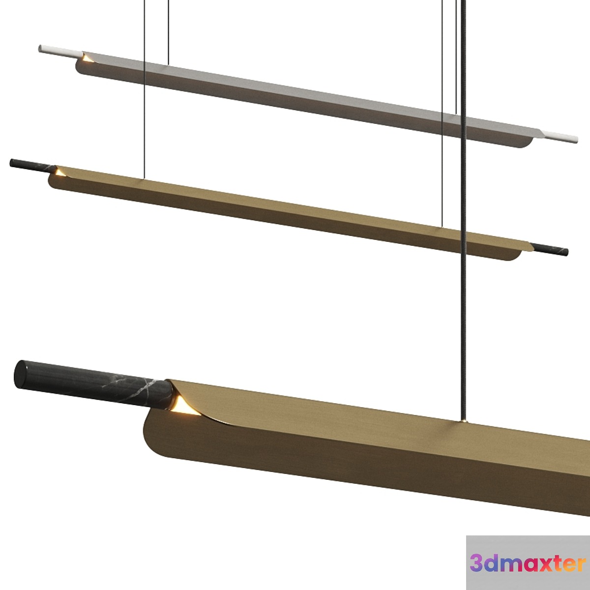 Ben-Tovim Design Formation Pendant Lamp - No.2 3D Max