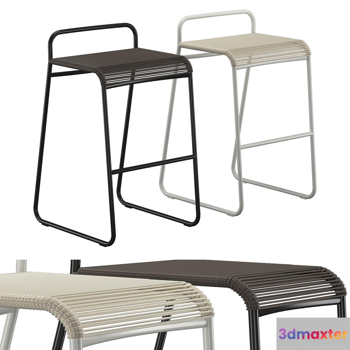 HARP 350 barstool 3D Max